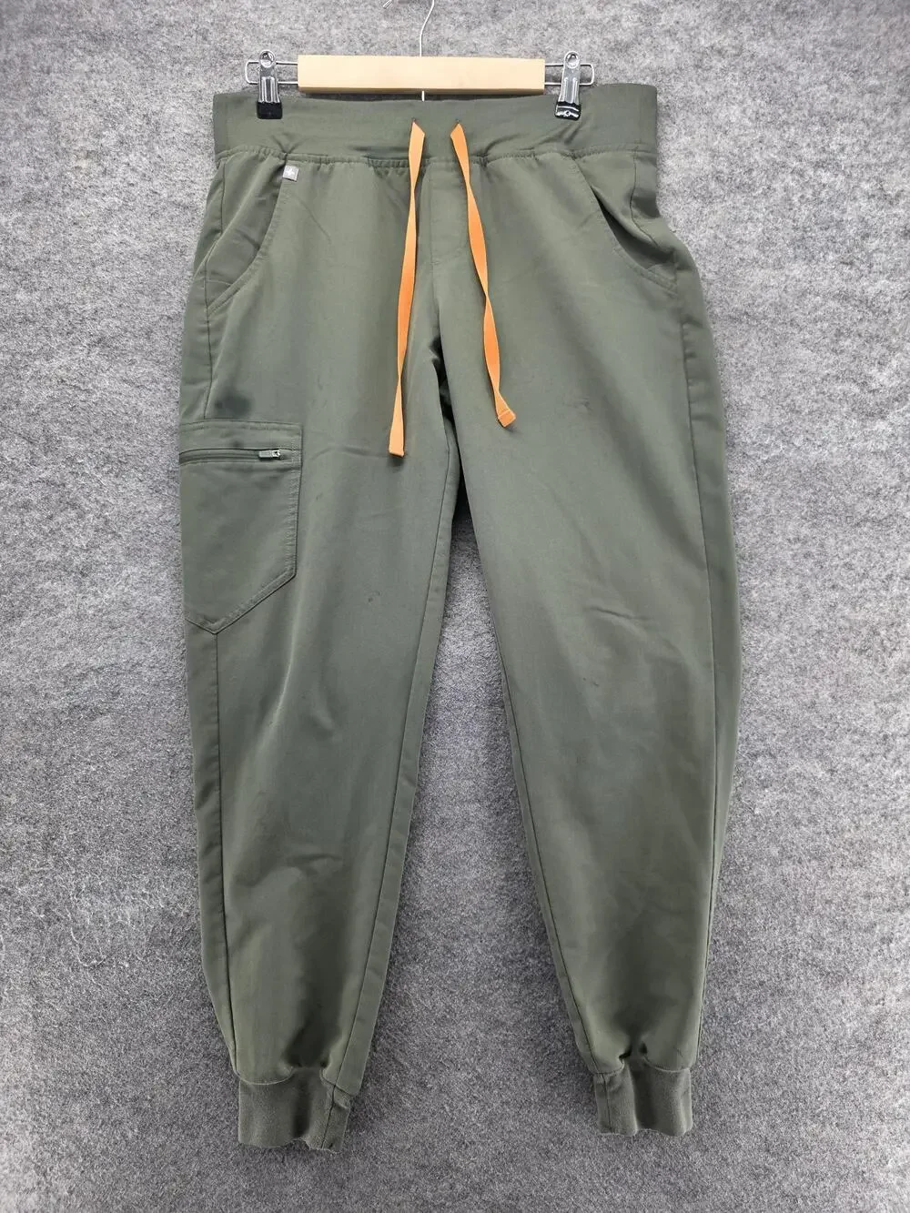FIGS Pants Mens M Green Joggers Twill Drawstring Pockets Zamora Technical